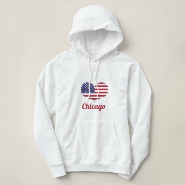 Love Chicago | Heart Shaped American Flag