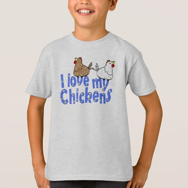 Love Chickens Childrens T-shirt (Front)