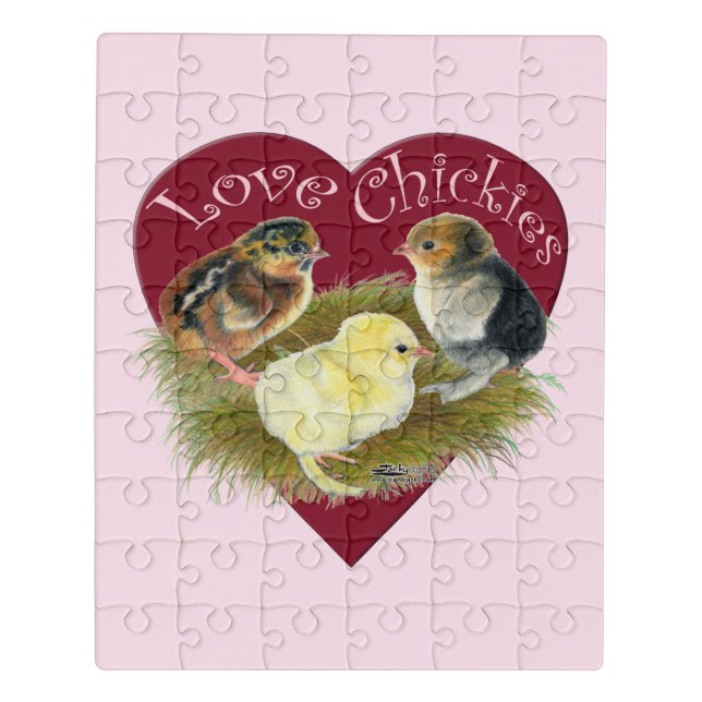Love Chickies Jigsaw Puzzle (Puzzle Vertical)
