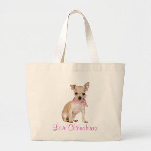 Love Chihuahua Puppy Dog Tote Bag