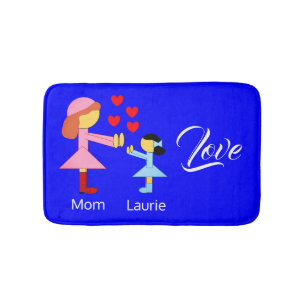 Love Children:  Blue Bath Mat