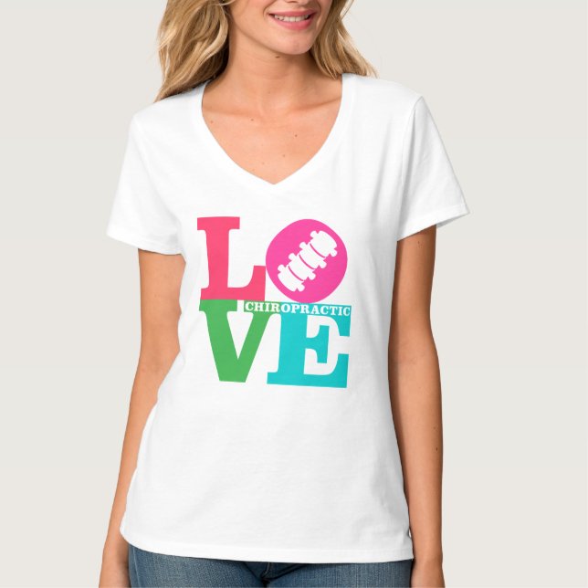 Love Chiropractic Tie Dye T-Shirt (Front)