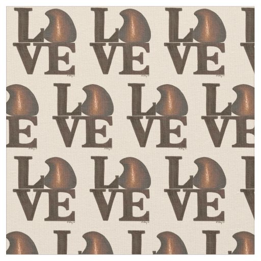 LOVE Chocolate Drops Valentine's Day Chocoholic Fabric