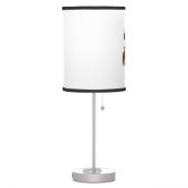 Love Chocolate Phantom Cockapoo Cavapoo Dog Table Lamp (Left)