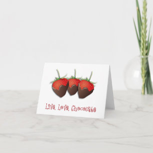 Love Chocolate Strawberry Card