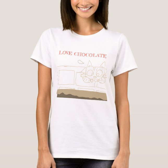 Love chocolate T-Shirt (Front)