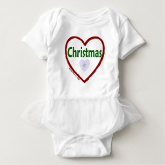 Love Christmas Baby Bodysuit