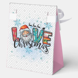 Love Christmas Gift Favor Boxes