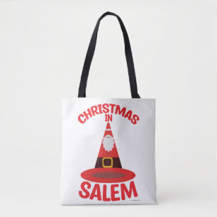 Love Christmas in Salem New England Witchy Santa Tote Bag