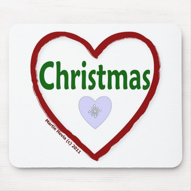 Love Christmas Mouse Pad (Front)