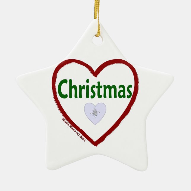 Love Christmas Ornament (Back)
