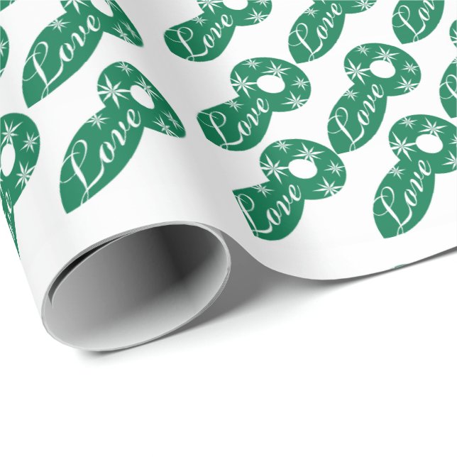 Love Christmas Season's Greeting Wrapping Paper (Roll Corner)