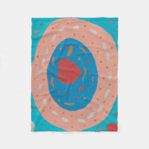 Love Circles Fleece Blanket