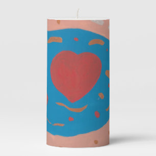 Love Circles Pillar Candle