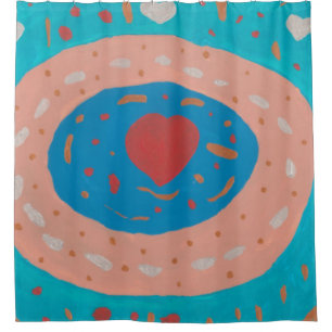 Love Circles Shower Curtain