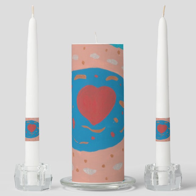 Love Circles Unity Candle Set (Front)