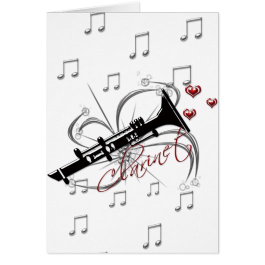 Love Clarinet Cards (Front)