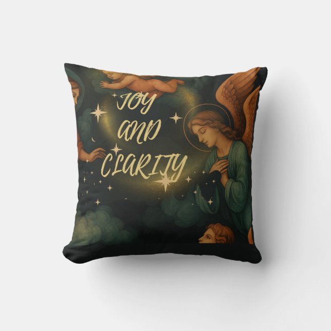 Love & Clarity Affirmation Pillow – Peaceful Mind  (Front)