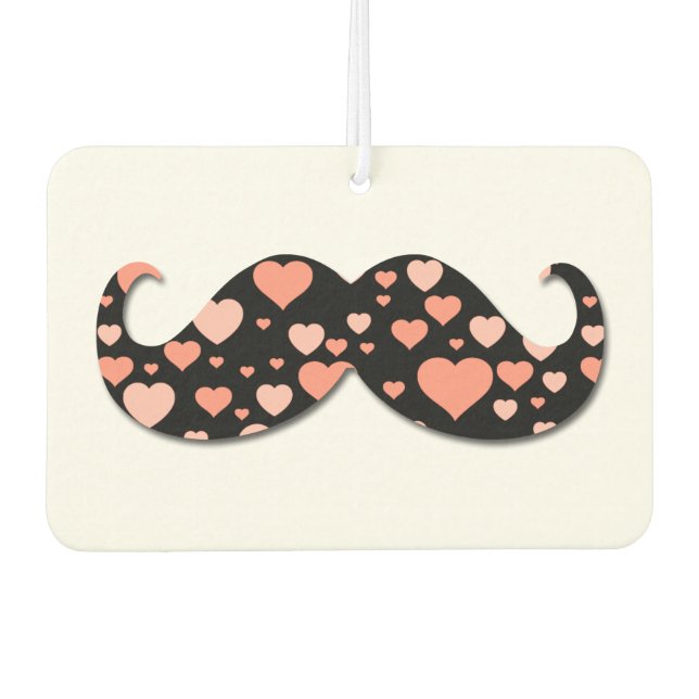 Love Classic Mustache Air Freshener (Front)