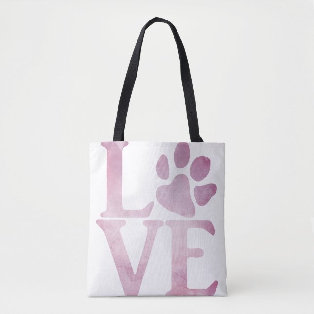 Love Classic Pink Tote Bag (Front)