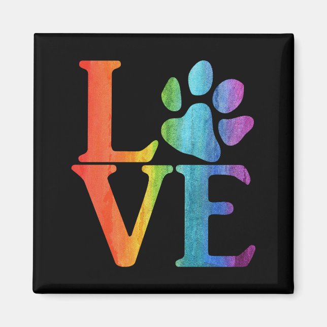 Love Classic Rainbow Magnet (Front)