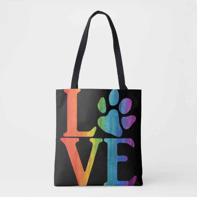 Love Classic Rainbow Tote Bag (Front)