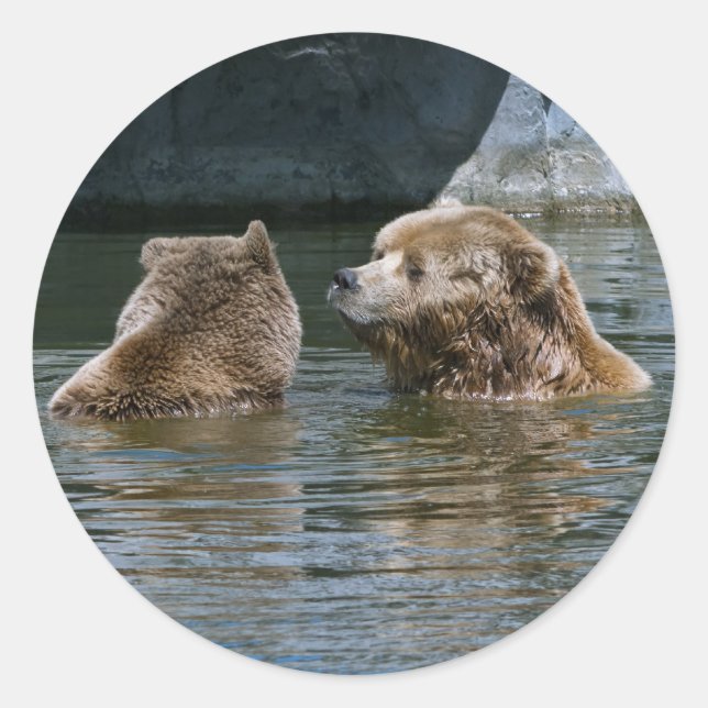 Love Classic Round Sticker (Front)