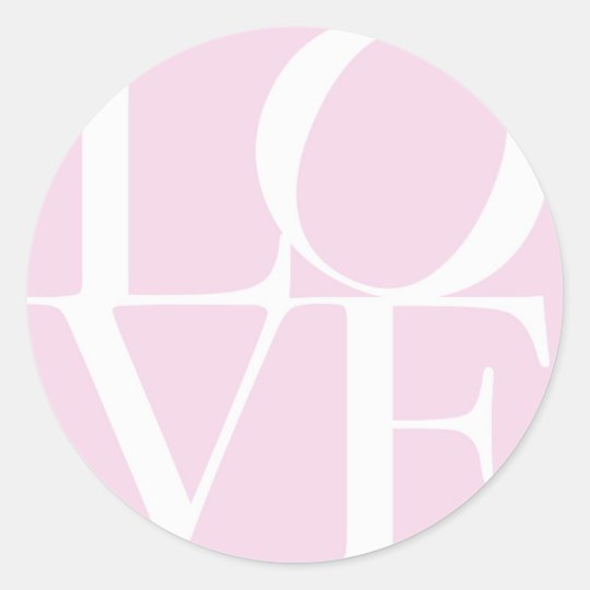 Love Classic Round Sticker
