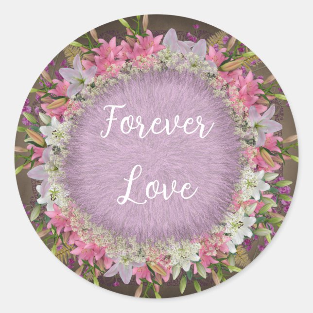 Love Classic Round Sticker (Front)