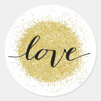Love Classic Round Sticker