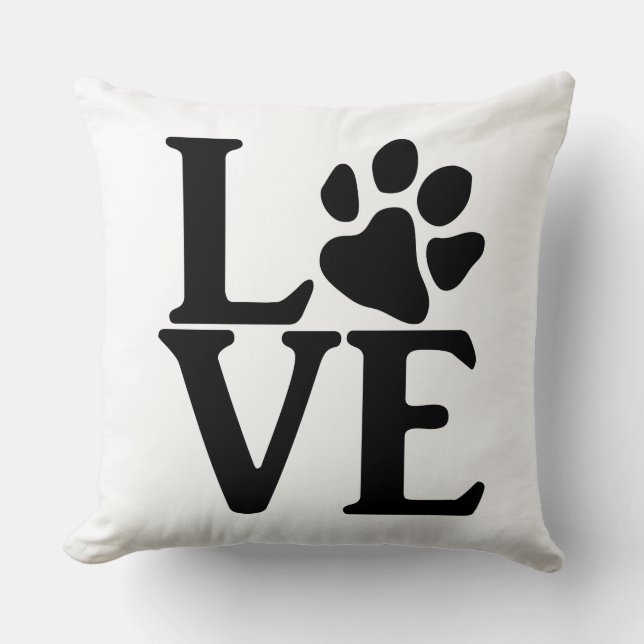 Love Classic Throw Pillow (Front)