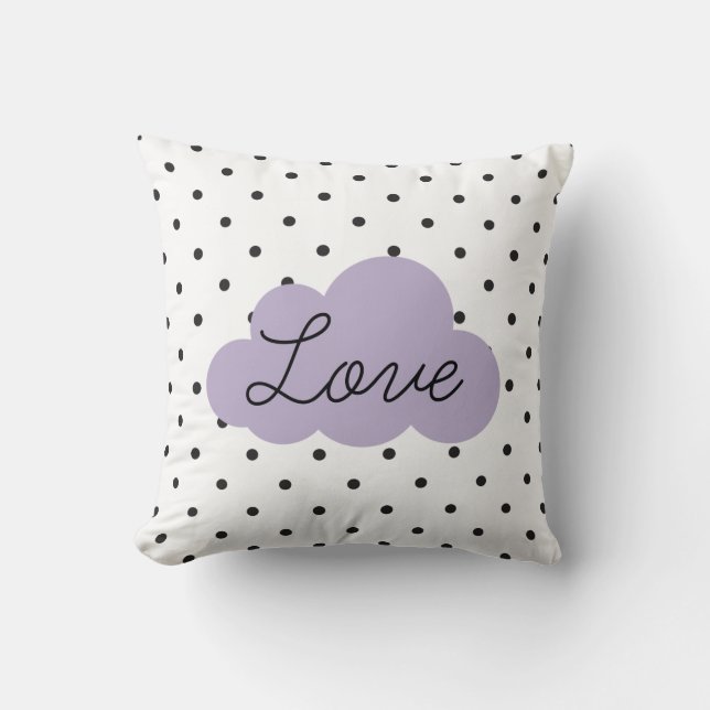 Love Cloud Throw Pillow (Front)