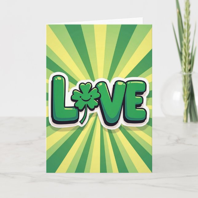 Love Clover Graphic Card (Front)
