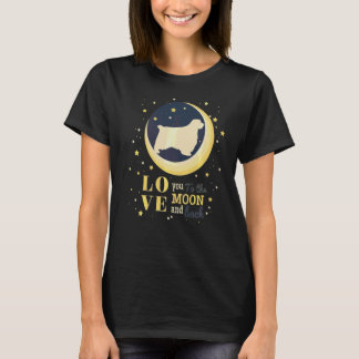 Love Clumber Spaniel Dog To The Moon T-Shirt