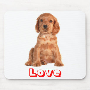 Love Cocker Spaniel Puppy Dog  Mousepad