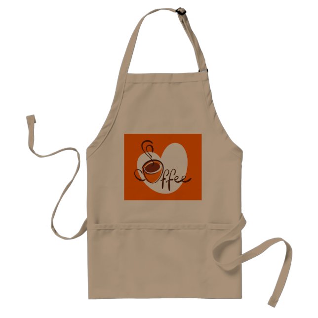 Love Coffee Adult Apron (Front)