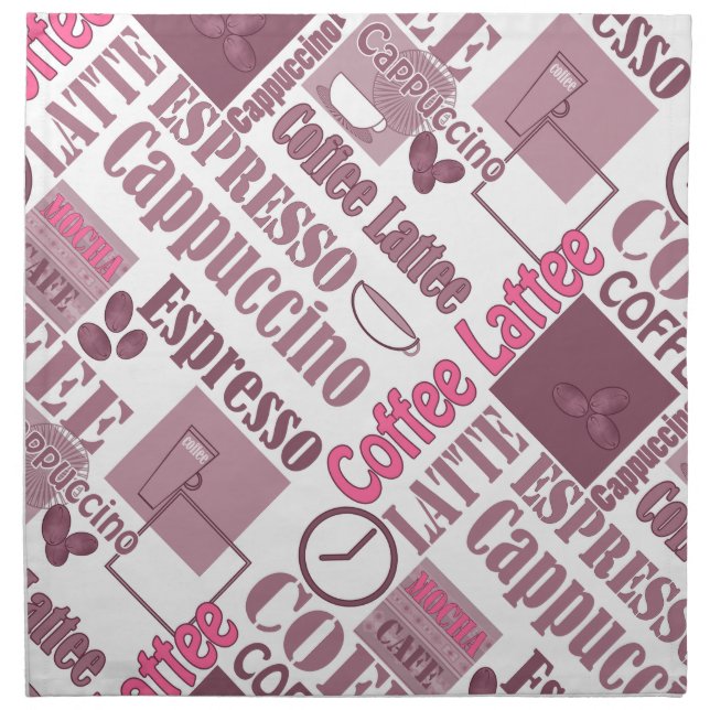 Love coffee cloth napkin (Front)