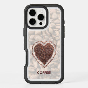 Love Coffee Heart Coffee Beans OtterBox iPhone 16 Pro Max Case