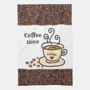 Coffee Towels Coffee Themed Kitchen Towels Espresso Towels 