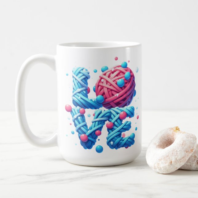 LOVE COFFEE MUG (With Donut)
