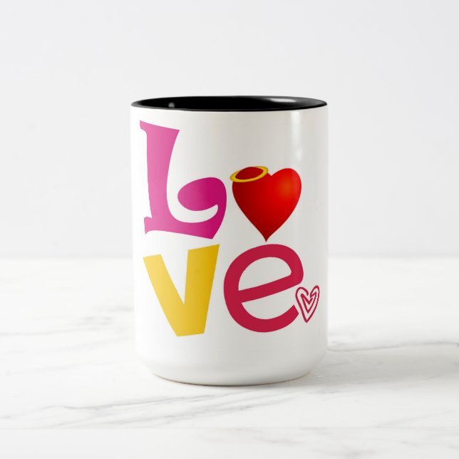 Love coffee mug (Center)