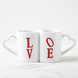 LOVE COFFEE MUG SET