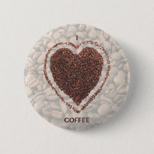 Love Coffee Pinback Button