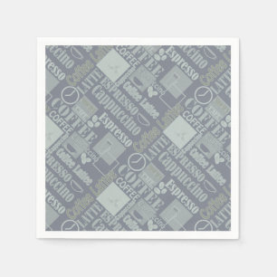 Love coffee pouf napkins