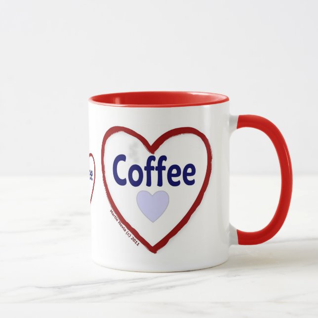 Love Coffee - Ringer Mug (Right)