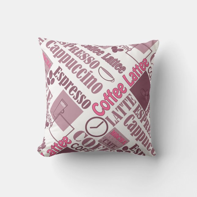 Love coffee throw pillow (Front)