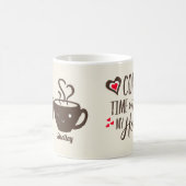 Love Coffee time with my honey Couple's Mug (Center)