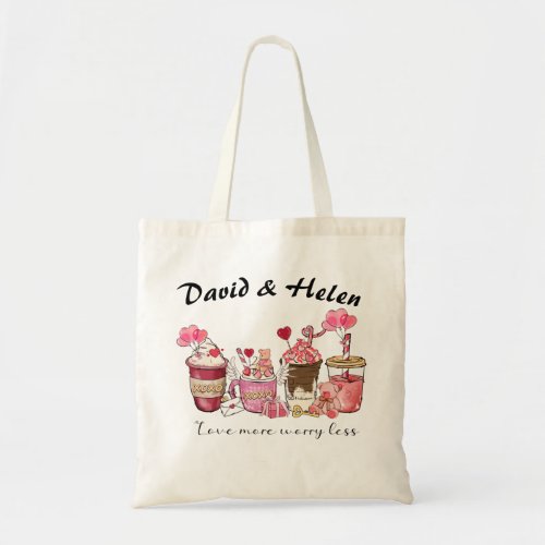 Love Coffee Valentines Day Tote Bag