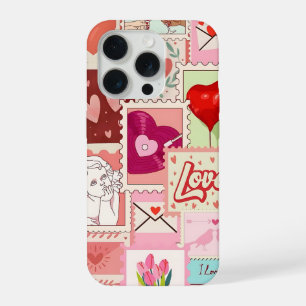 Love Collage Phone Case Romantic Pink Aesthetic