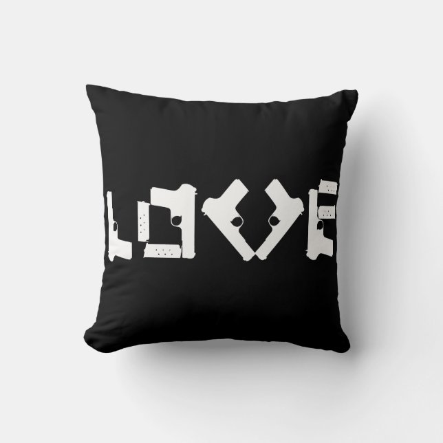 LOVE Collection Anti Guns negative/positive Pillow (Front)